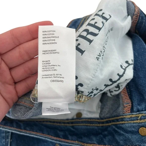 We The Free Ava High Rise Boot Cut Denim Jeans SZ 26 Western Casual Chic - Picture 10 of 14